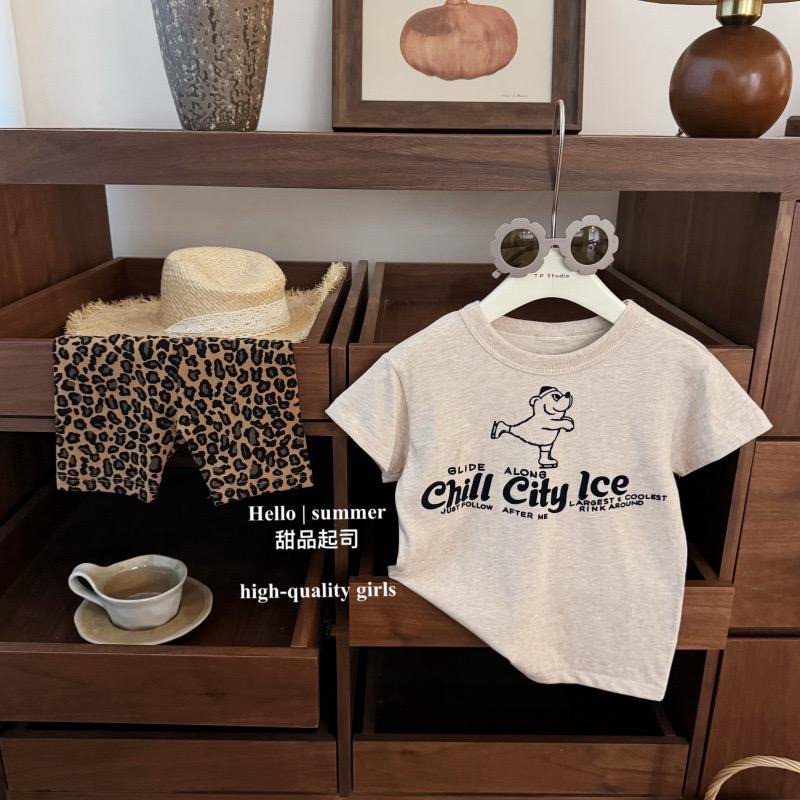 Complet t-shirt et culotte short pour jeune et petites filles – Style tendance & décontracté enfants