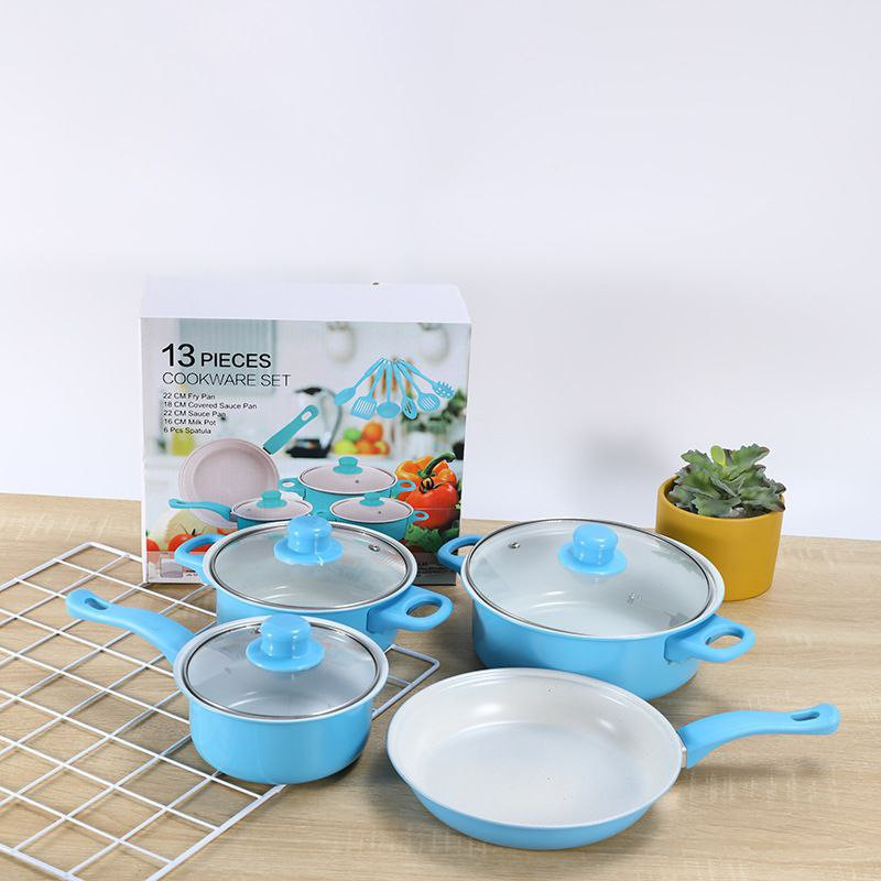 Pot coffret cadeau cuisinière à induction cuisinière à gaz universelle antiadhésive fond plat wok soupe petit pot