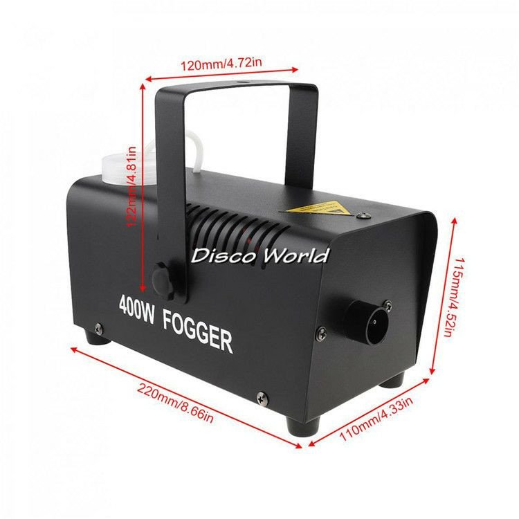 Atomiseur portable télécommandé de 400 watts, accessoires de performance, petite machine à fumée de mariage, machine de pulvérisation de fumée pour barre de scène