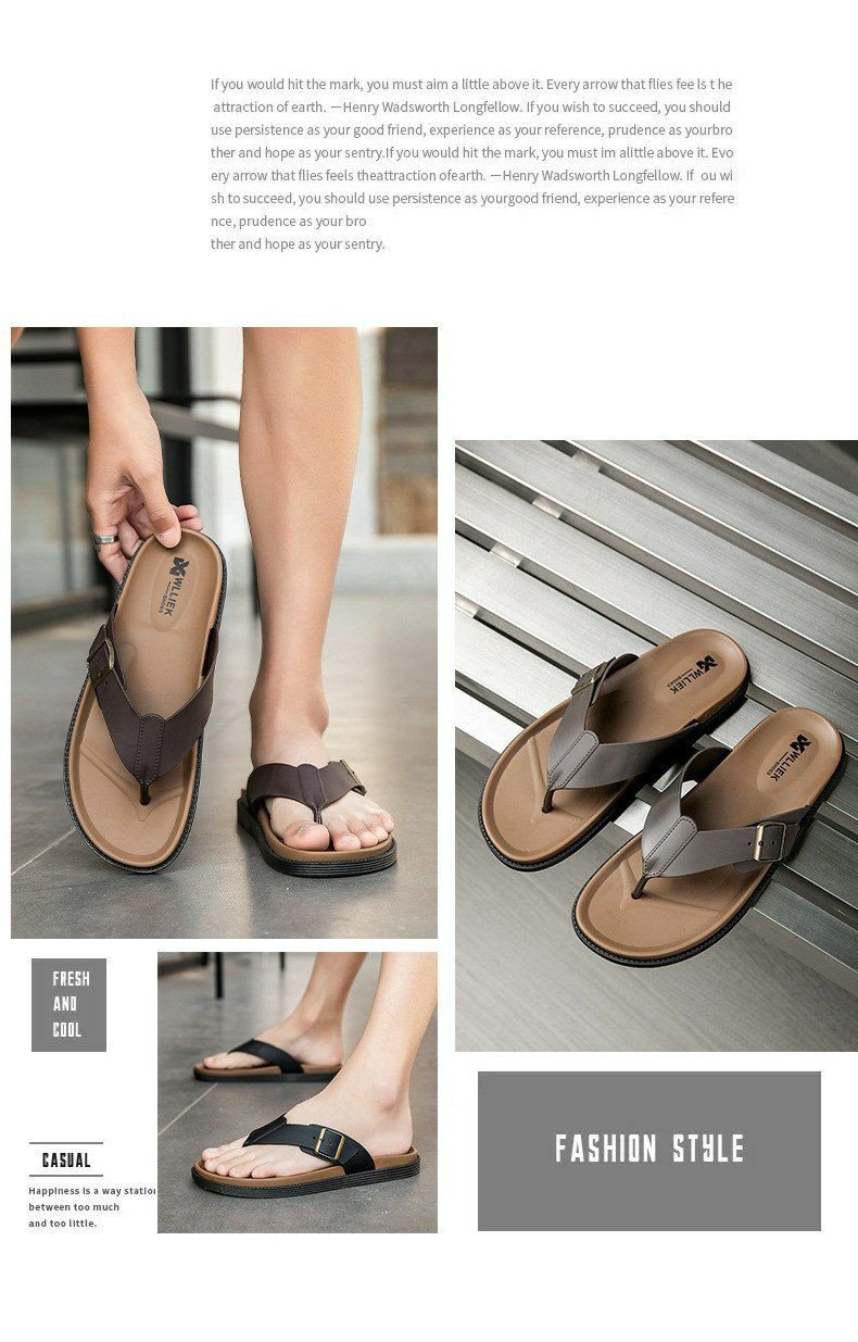 Tongs pour hommes – Modèle tendance d’été