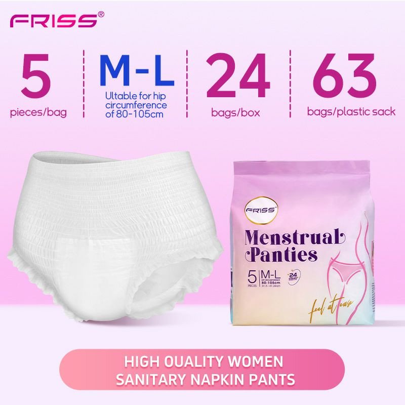 Culottes menstruelles jetables conçues pour offrir une protection sûre et confortable pendant les règles.