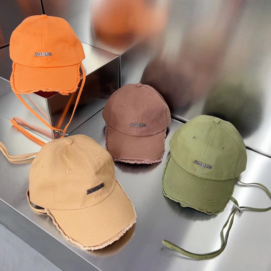 JACQUEMUS chapeau d'été - chapeau pour jeune fille lavable à large bord - casquette de vacances aux bord de fourrure fronde et protection pour femme