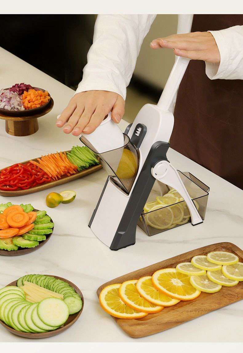 Coupe-légumes multifonctionnel, coupe de cuisine, déchiquetage et râpe, trancheuse de pommes de terre domestique