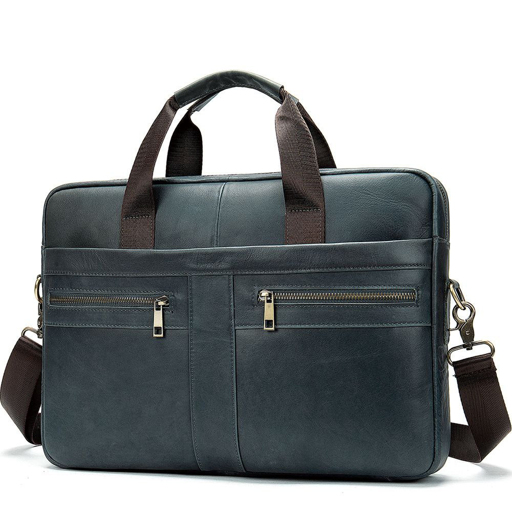 Sac en cuir pour homme d'affaires - Sac pour ordinateur portable - Sacoche de pc laptop