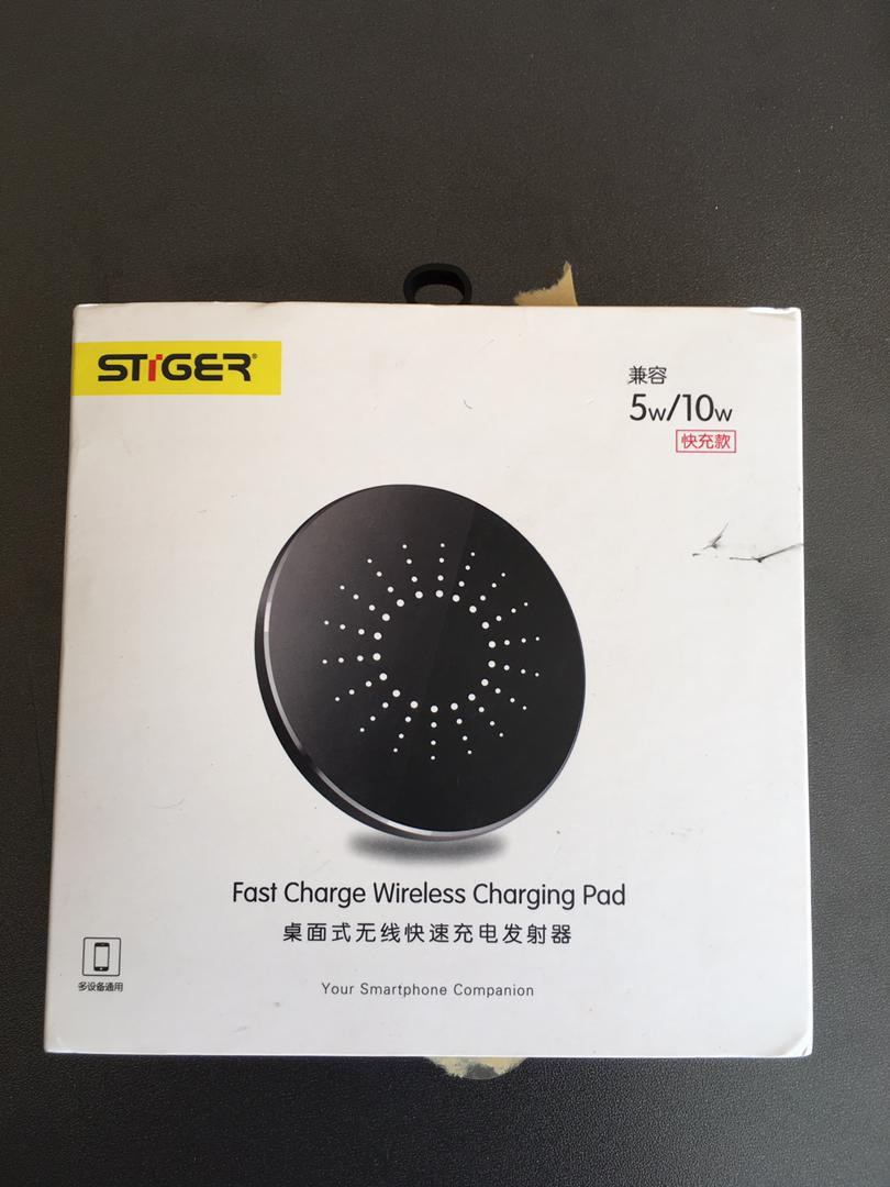 ComOne: Stiger BCP - Chargeur sans fil métal nu noir - BCP-Wireless Charger black