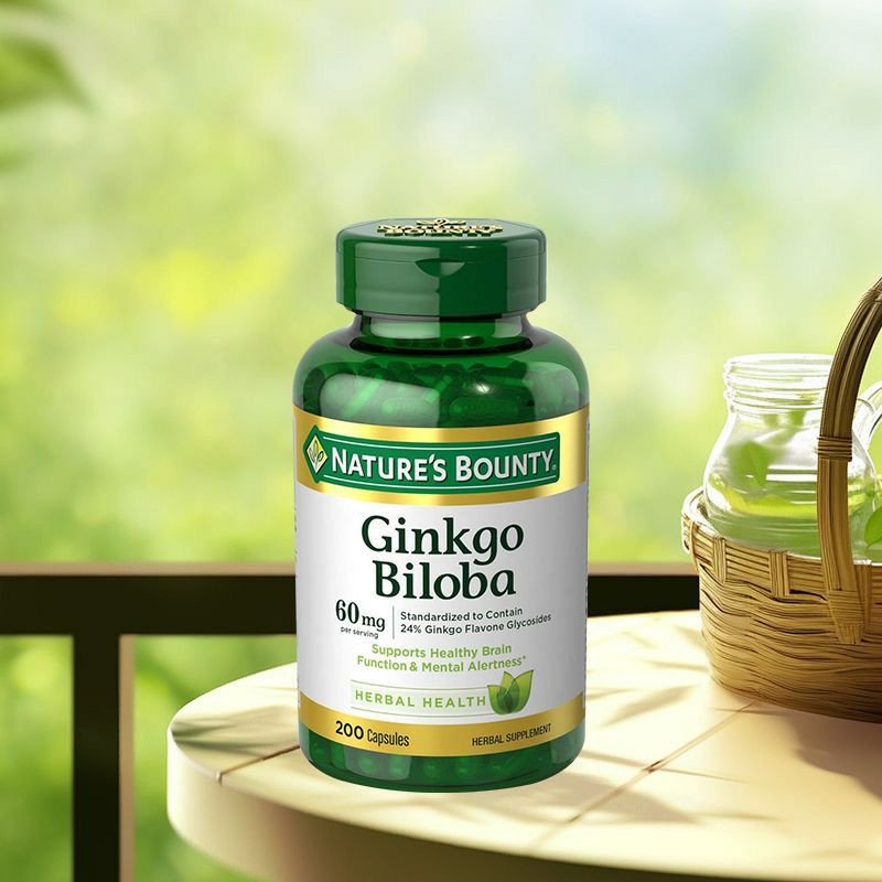 Gélules de Ginkgo Biloba Nature's Bounty 60 mg * 200 gélules