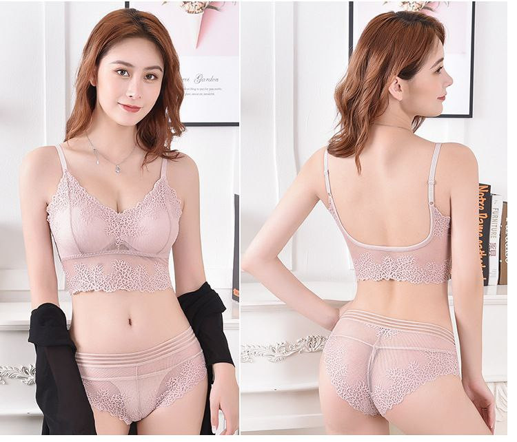 Haut tubulaire Sexy pour femmes, sous-vêtements avec coussinets de poitrine, culotte enveloppée de poitrine en dentelle, costume pour femmes, nouvelle collection