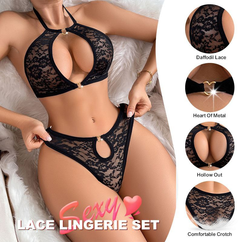 Lingerie sexy en dentelle pour femme  transfrontalière Amazon best-seller de trois points ultra-minces charmants sous-vêtements européens et américains