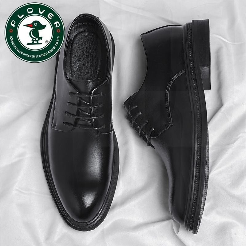 Chaussures en cuir pour hommes PLOVER, chaussures en cuir souple, respirantes, formelles, pour le travail, style britannique, augmentation de la hauteur intérieure, chaussures décontractées coréennes,