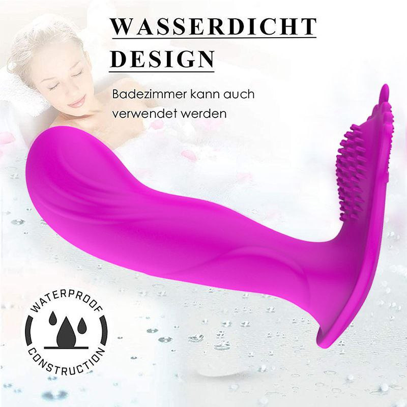 Vibromasseur papillon portable pour femme le plus populaire d'Amazon, vibrateur invisible, bâton de masturbation vibrant à double tête interne et externe, couronne portable